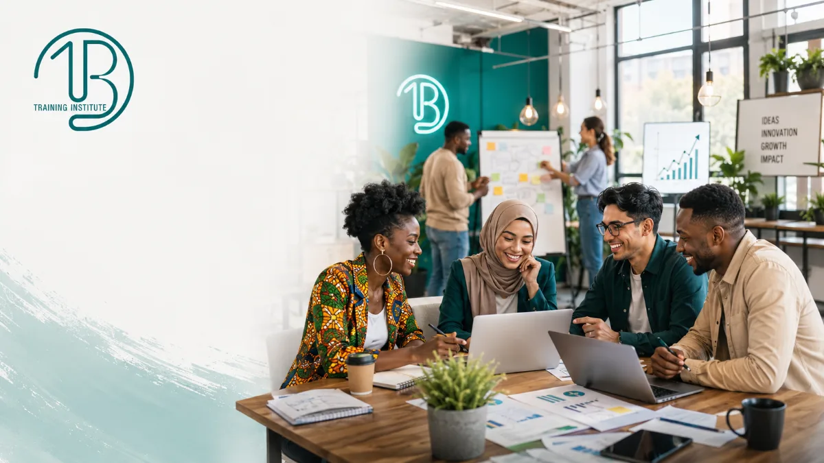 Two professionals in a leadership coaching session